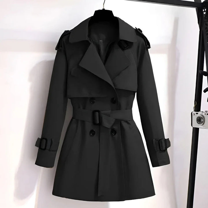 Mirella™ | Kort og chic trenchcoat til kvinder