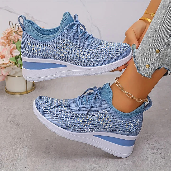 Alina – Orthopædiske Sneakers med glitrende rhinsten