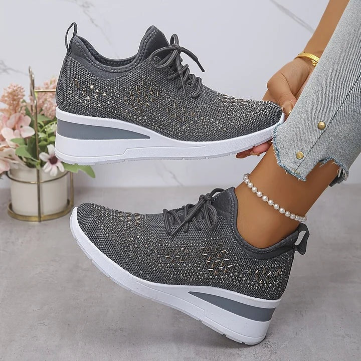 Alina – Orthopædiske Sneakers med glitrende rhinsten